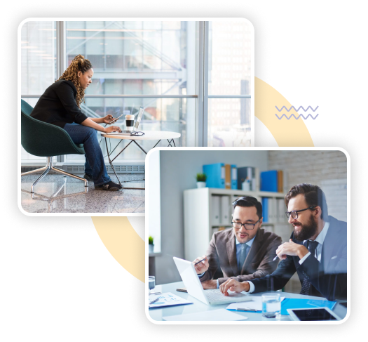 Product engineering consultation and business transformation services illustration