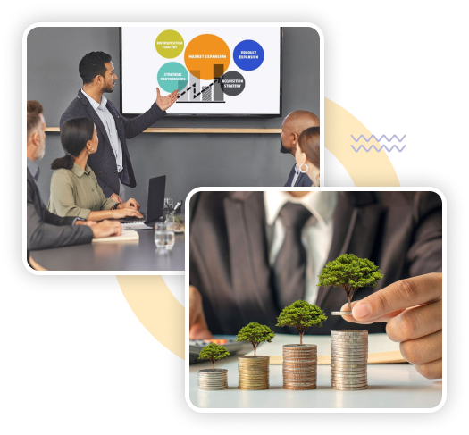 Strategic technology consulting team driving business transformation and innovation growth